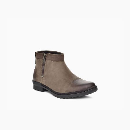 UGG Attell Brown Ankle Boots for Women (LGDQ71842)